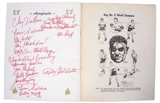 1970 Jack Dempsey & More Signed Benefit Boxing Program (Beckett)
